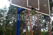выкса.рф, На спортивной площадке в Лесопосадке неизвестные сломали баскетбольное кольцо